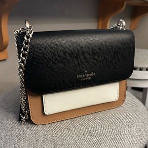 Kate Spade Remi Color-Block Flap Chain Crossbody Box Bag
Neutral Beige